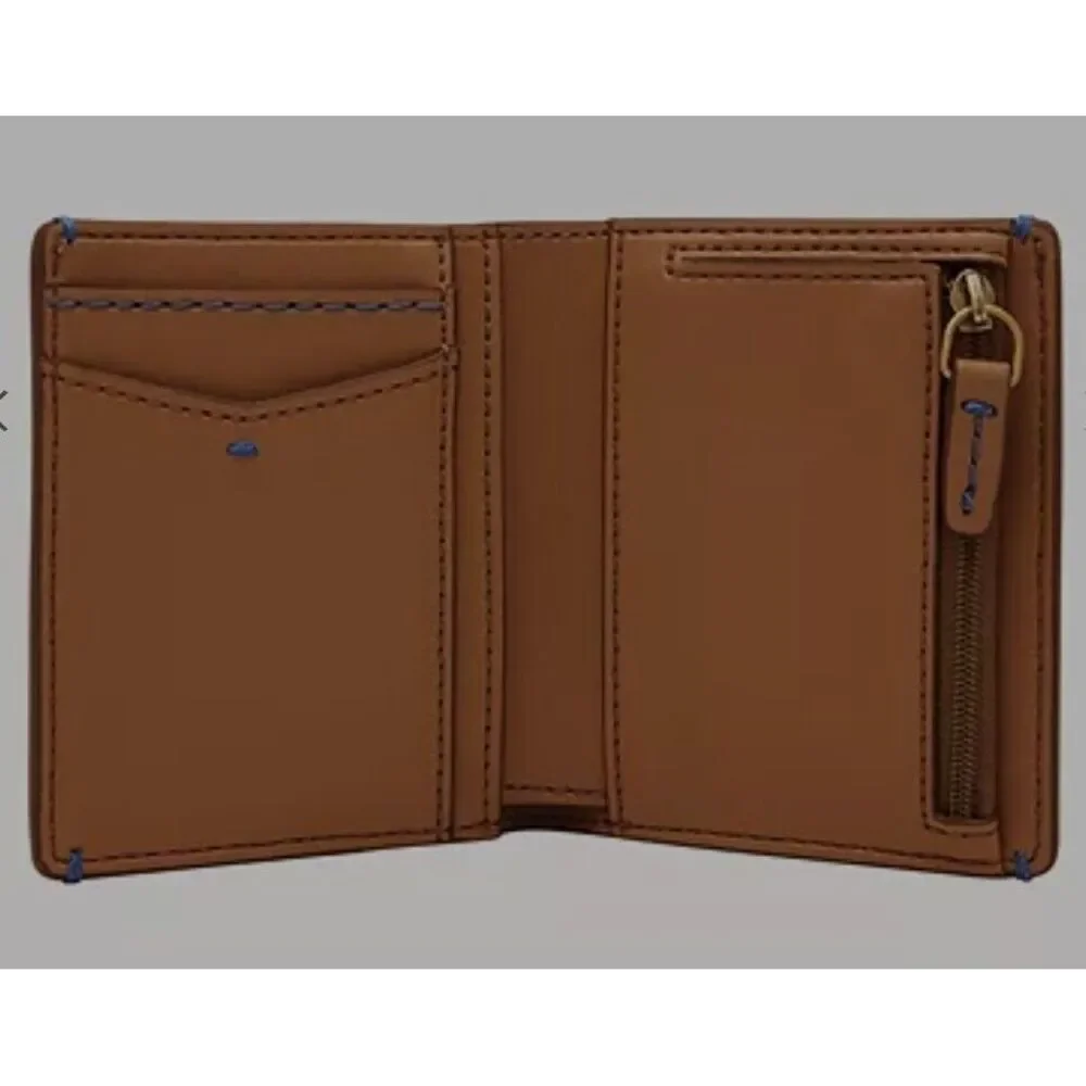 Fossil Men's Joshua‎ Cactus Leather Bifold Wallets.